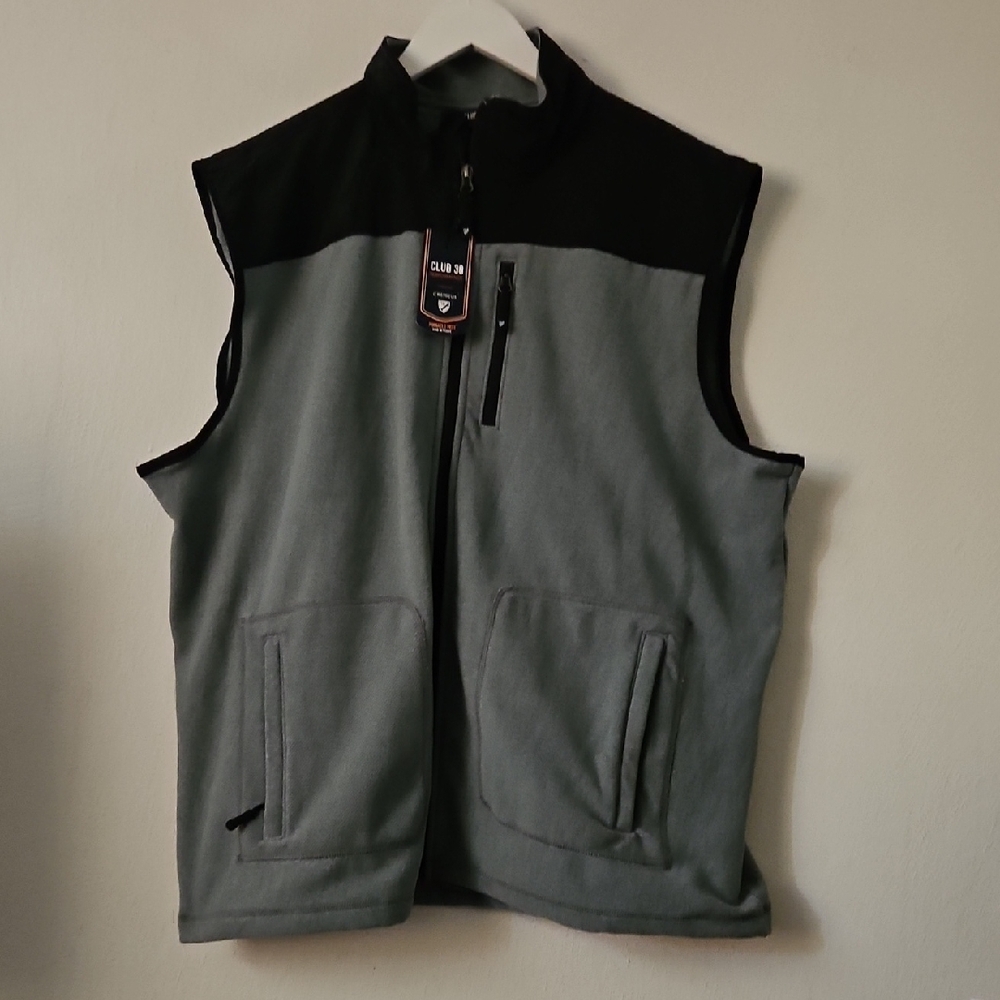 Daniel Cremieux Black and Grey Fleece Vest
